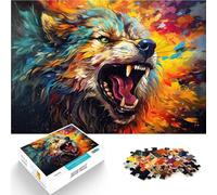 Puzzle 1000 pezzi per adulti lupo puzzle per gioco educativo sfida giocattolo migliorare la memoria adatto per adolescenti di 14 anni e oltre 50 x 70 cm