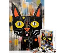 Puzzle 1000 pezzi per adulti Mad Techno Cat Giocattoli antistress Ottimo regalo per giochi Gioco educativo Lista dei desideri con Babbo Natale Dimensioni 50x75cm