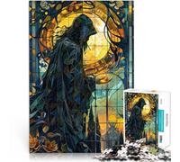 puzzle 1000 pezzi per adulti Mago delle vetrate colorate Antistress Vacanza in patria Uccidere il tempo Giocattoli per la decorazione della casa 38x26cm
