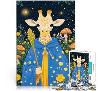 puzzle 1000 pezzi per adulti Mago Giraffa in una foresta Gioco impegnativo e gioco in famiglia Gioco educativo per compleanno e Natale 75x50cm