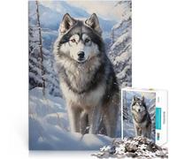 puzzle 1000 pezzi per adulti Malamute dell'Alaska Antistress Vacanza in patria Uccidere il tempo offerte come regali per tutta la famiglia 52x38cm