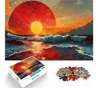 puzzle 1000 pezzi per adulti manifesto dell'alba d'epoca Giocattoli per l'intrattenimento in famiglia Migliorare l'amore tra le coppie 75x50cm