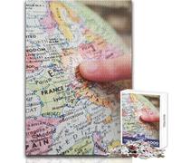 Puzzle 1000 pezzi per adulti, mappe, poster, giocattolo, gioco intellettuale, migliora la memoria, giocattoli antistress, dimensioni 50x75cm