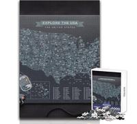 Puzzle 1000 pezzi per adulti, mappe, poster, giocattolo, gioco intellettuale, migliora la memoria, giocattoli antistress, dimensioni 38x26cm