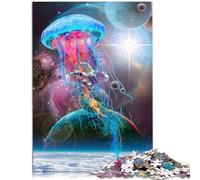 Puzzle 1000 pezzi per adulti meduse spaziali assassini giocattoli anti-stress gioco educativo per compleanno Natale per adolescenti dai 14 anni e oltre 26 x 38 cm
