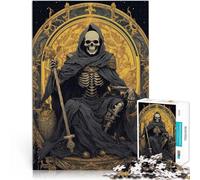 puzzle 1000 pezzi per adulti Mietitore barocco Fatto di legno per età 14+ Giochi educativi Decorazione della casa Regali di Babbo Natale segreto misurare：50x75cm