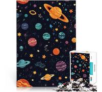 puzzle 1000 pezzi per adulti Modello di pianeti spaziali Difficile da completare ma divertente e umoristico Regalo di compleanno, regali 38x26cm