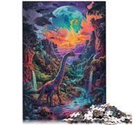 Puzzle 1000 pezzi per adulti Mondo di fantasia dei Dinosauri Puzzle educativo Migliorare l'amore tra le coppie 14,96 "x 20,47"