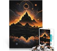 Puzzle 1000 pezzi per adulti “Montagna della Maestà al Chiaro di Luna” Fatto di carta，Adatto a partire dai 14 anni Attività per famiglie È ideale come regalo per tutta la famiglia。misurare：38x52cm