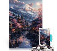 Puzzle 1000 pezzi per adulti monte fuji giapponese Fatto di cartone Adatto a persone dai 14 anni in su Gioco impegnativo Giochi Giocattoli Regalo misurare:26x38cm/10.24 x 14.96pollice