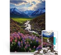 puzzle 1000 pezzi per adulti Monti della Primavera - Catena del Rinnovamento Taglio di precisione Gioco educativo per compleanno e Natale 75x50cm