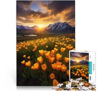 puzzle 1000 pezzi per adulti Monti di primavera - Cresta fiorita Sfida difficile Ogni pezzo è unico - Gioco divertente e stimolante per tutta la famiglia 75x50cm