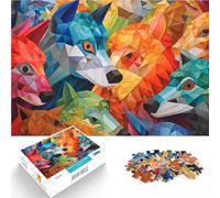 puzzle 1000 pezzi per adulti Mosaico del lupo Aiuta il cervello ad allenare i giocattoli che creano dipendenza per coltivare la pazienza Idee regalo 38x26cm