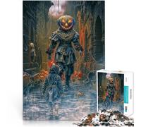 puzzle 1000 pezzi per adulti Mostro Testa di Zucca Antistress Vacanza in patria Uccidere il tempo Migliorare l'amore tra le coppie 52x38cm