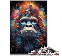 Puzzle 1000 pezzi per adulti, motivo: scimmia, gioco educativo, sfida, giocattolo, regalo divertente, 50 x 75 cm, per adolescenti a partire dai 14 anni