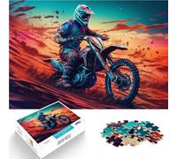 puzzle 1000 pezzi per adulti Motocross estremo Giocattolo educativo intellettuale decomprimente Collezione di artisti, Belle arti 75x50cm