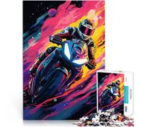 Puzzle 1000 pezzi per Adulti MotoGP Gioco Giocattoli 26x38 cm con pezzi completamente incastrabili di forme casuali per i 14 anni e più