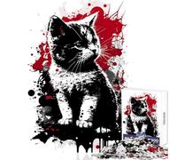 Puzzle 1000 pezzi per adulti Munchkin Ritratto di gatto Giocattoli antistress Ottimo regalo per giochi Gioco educativo Lista dei desideri con Babbo Natale Dimensioni 50x75cm