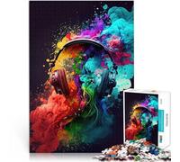 puzzle 1000 pezzi per adulti Musica in cuffia per il giocattolo di sfida del gioco educativo è ideale come regalo per tutta la famiglia 75x50cm