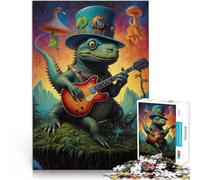 puzzle 1000 pezzi per adulti Musica surreale dei dinosauri Vacanza a casa: uccidere il tempo offerte come regali per tutta la famiglia 75x50cm