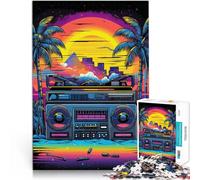 puzzle 1000 pezzi per adulti Musica Synthwave Giocattoli che creano dipendenza e sfidano l'intelligenza del cervello Un'opera d'arte 38x26cm