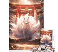 Puzzle 1000 pezzi per adulti Mystic Kitsune Gateway Giocattoli fai da te Regalo per compleanni Giochi rilassanti Adatto per la decorazione del desktop Dimensioni 50x75cm