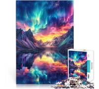 puzzle 1000 pezzi per adulti natura aurora boreale Giocattolo educativo intellettuale decomprimente Collezione di artisti, Belle arti 38x26cm