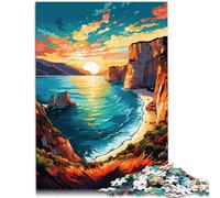 Puzzle 1000 pezzi per adulti Navagio Grecia giocattoli anti-stress per è ideale come regalo per tutta la famiglia per adolescenti dai 14 anni e oltre 26 x 38 cm