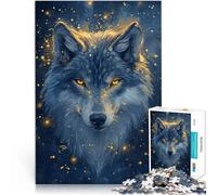 puzzle 1000 pezzi per adulti Nel buio Lupo Aiuta il cervello ad allenare i giocattoli che creano dipendenza per coltivare la pazienza Idee regalo 75x50cm