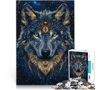 puzzle 1000 pezzi per adulti Nel buio Lupo Aiuta il cervello ad allenare i giocattoli che creano dipendenza per coltivare la pazienza Adatto alle coppie 38x26cm