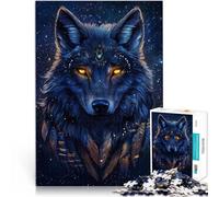 puzzle 1000 pezzi per adulti Nel buio Lupo Giocattoli che creano dipendenza e sfidano l'intelligenza del cervello Buon regalo 52x38cm