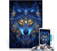 puzzle 1000 pezzi per adulti Nel buio Lupo Giocattoli che creano dipendenza e sfidano l'intelligenza del cervello Decorazione della casa 38x26cm