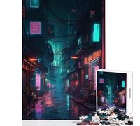 Puzzle 1000 pezzi per adulti Neon Lofi Cyberpunk Giocattoli antistress Ottimo regalo per giochi Gioco educativo Lista dei desideri con Babbo Natale Dimensioni 38x52cm