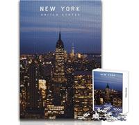 Puzzle 1000 pezzi per adulti New York Bellissimo design Gioco educativo Apprendimento Giocattoli antistress Dimensioni 50x75cm