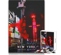 Puzzle 1000 pezzi per adulti New York Bellissimo design Gioco educativo Apprendimento Giocattoli antistress Dimensioni 38x52cm