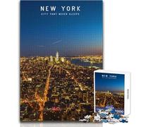 Puzzle 1000 pezzi per adulti New York Bellissimo design Gioco educativo Apprendimento Giocattoli antistress Dimensioni 38x52cm