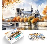 puzzle 1000 pezzi per adulti Notre Dame de Paris Difficile da completare ma divertente e umoristico perché è ideale come regalo per tutta la famiglia 75x50cm