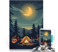 puzzle 1000 pezzi per adulti Notte del falò Aiuta il cervello ad allenare i giocattoli che creano dipendenza per coltivare la pazienza decorazione murale 38x26cm