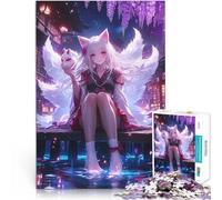 puzzle 1000 pezzi per adulti Notte di Kitsune giapponese Giocattoli educativi per l'apprendimento Giochi per famiglie Adatto alle coppie 38x26cm