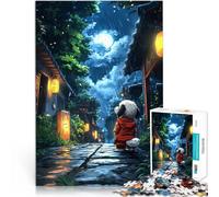 puzzle 1000 pezzi per adulti Notte piovosa in Giappone per il giocattolo di sfida del gioco educativo Regali di Babbo Natale segreto 50x70cm