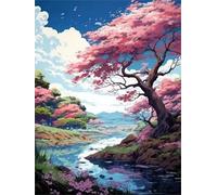 Puzzle 1000 Pezzi per Adulti Nuvola dell'albero del fiume, Intrattenimento Creativo, puzzle Divertenti Uomo e Donna, Gioco Giocattolo per la Famiglia, Colorato impegnativo per adulti