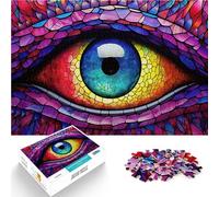 puzzle 1000 pezzi per adulti Occhio di drago in vetro colorato giochi divertenti per famiglie Regalo di compleanno, regali, arte murale 50x70cm