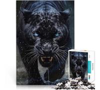 puzzle 1000 pezzi per adulti occhio potente della pantera nera Riduzione dello stress interessante Gioco educativo per compleanno e Natale 75x50cm