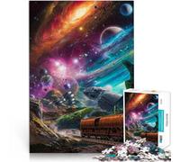 puzzle 1000 pezzi per adulti Odissea del treno cosmico Difficile da completare ma divertente e umoristico regali per amici e familiari 38x26cm