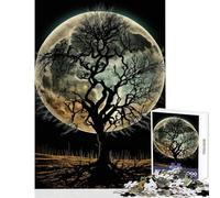 Puzzle 1000 pezzi per adulti Ombre al chiaro di luna Giocattoli antistress Ottimo regalo per giochi Gioco educativo Lista dei desideri con Babbo Natale Dimensioni 38x26cm