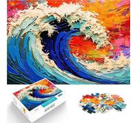 puzzle 1000 pezzi per adulti Onda di vita Aiuta il cervello ad allenare i giocattoli che creano dipendenza per coltivare la pazienza decorazione murale 38x26cm