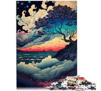 Puzzle 1000 pezzi per adulti Onde del Tramonto Fun Games è ideale come regalo per tutta la famiglia per adolescenti dai 14 anni e oltre 50 x 70 cm