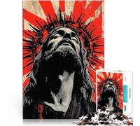 puzzle 1000 pezzi per adulti Opera d'arte di Gesù Cristo Fatto di carta,Adatto a partire dai 14 anni Giochi educativi Migliorare l'amore tra le coppie。misurare:38x52cm/14.96x20.47pollice