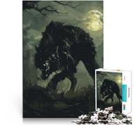 puzzle 1000 pezzi per adulti Orrore del lupo Aiuta il cervello ad allenare i giocattoli che creano dipendenza per coltivare la pazienza Idee regalo 75x50cm