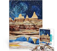 puzzle 1000 pezzi per adulti Paesaggi e simboli di bellezza negli Stati Uniti 36 Difficile e sfidante con poster abbinato e foglio di quiz 38x26cm